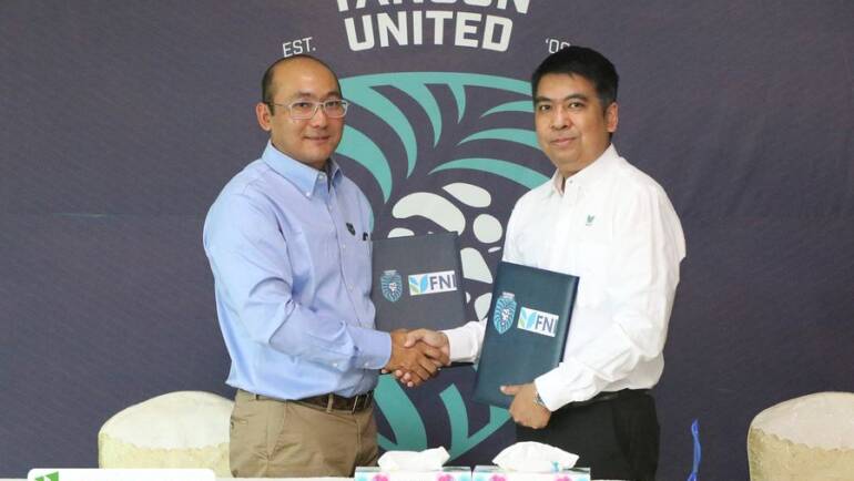 Yangon United signed sponsorship contract with First National Insurance (General) Co., Ltd for 2023 season