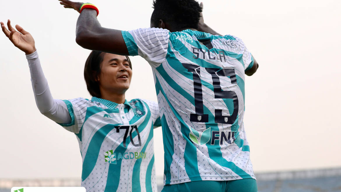 The lions earn a victory over Kachin United with a goal of Sylla today at Thuwunna stadium as a week 3 match of the Myanmar National League.