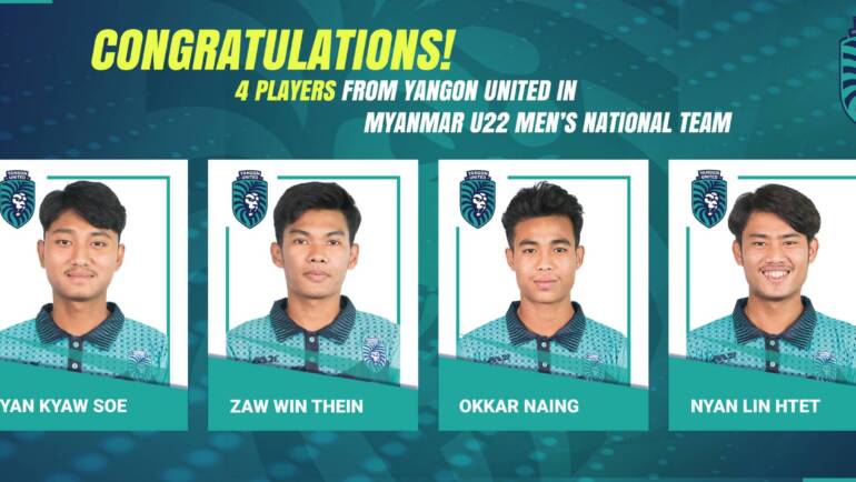 4 players from Yangon United were selected for the 32nd Southeast Asian Games
