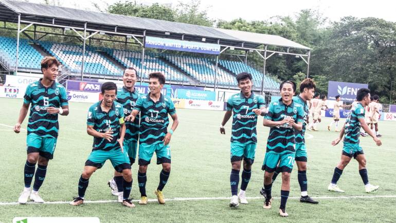 Yangon United keep paving their way hammering Ayeyawady United 4-1 today in the week-8 of the Myanmar National League