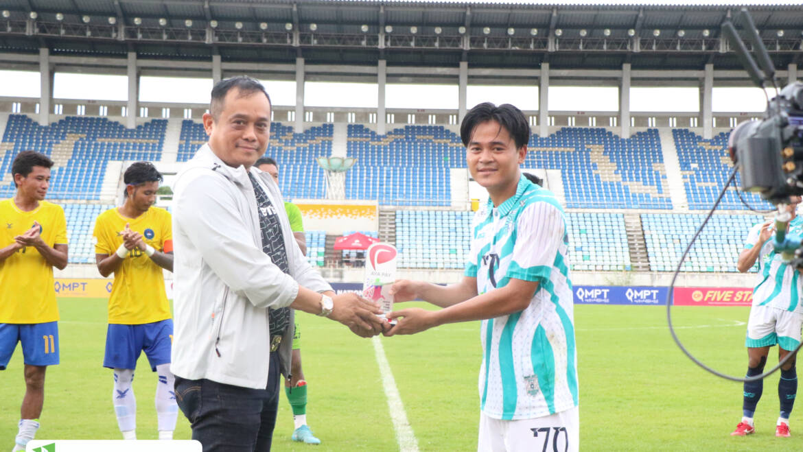 Man of the match for today’s match between ISPE and Yangon United goes to our midfielder Yan Naing Oo