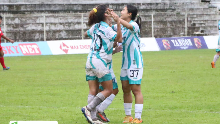 Young Lionesses ကိုအနိုင်ယူပြီး ပထမဆုံးနိုင်ပွဲရရှိခဲ့သည့် ရန်ကုန်ယူနိုက်တက်အမျိုးသမီးဘောလုံးအသင်း