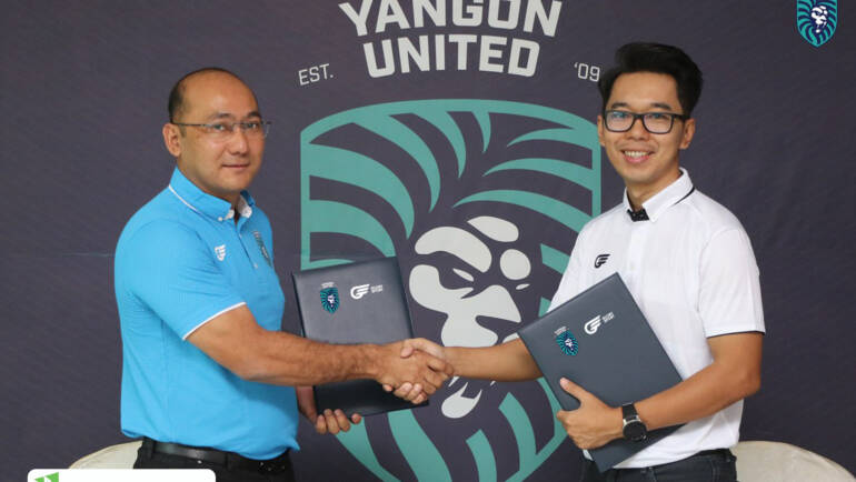 Yangon United signed kit sponsorship contract with Glory Sport