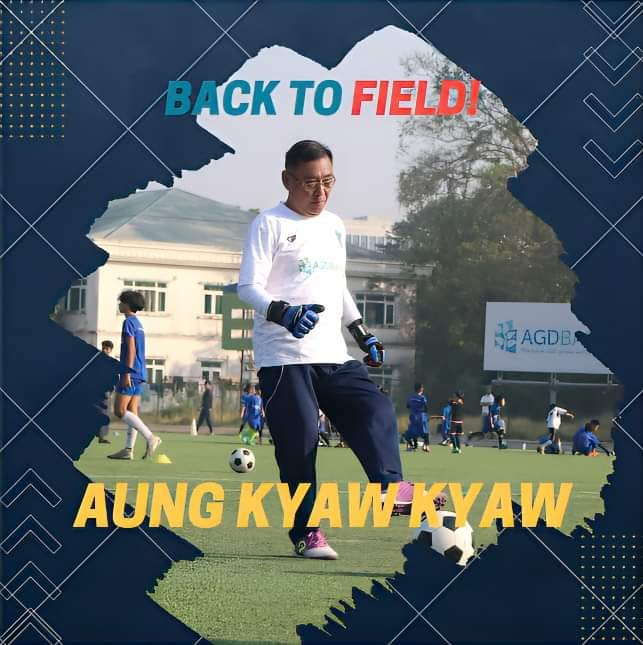 Aung Kyaw Kyaw, a legendary goalkeeper in the silver era of Myanmar Football, is making a return to the football field he loves after a long apart for two years to join the Yangon United Football Club
