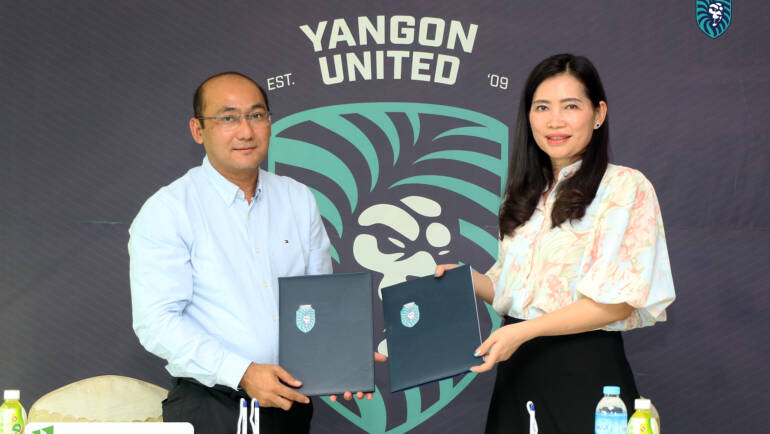 Yangon United signed a deal with Myanmar Max Water Co., Ltd as a purified drinking water partner for the 2024-2025 season.