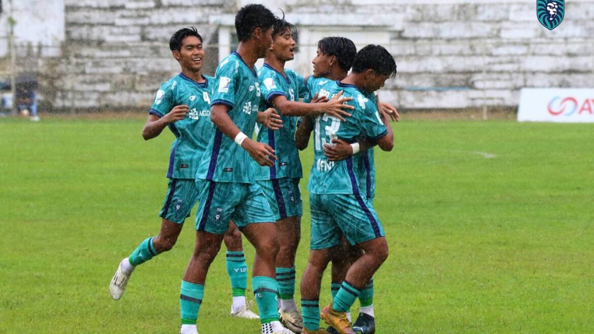 Yangon United (U-20) defeated Myawady (U-20) with a score of 3-1 today at Padonmar Stadium