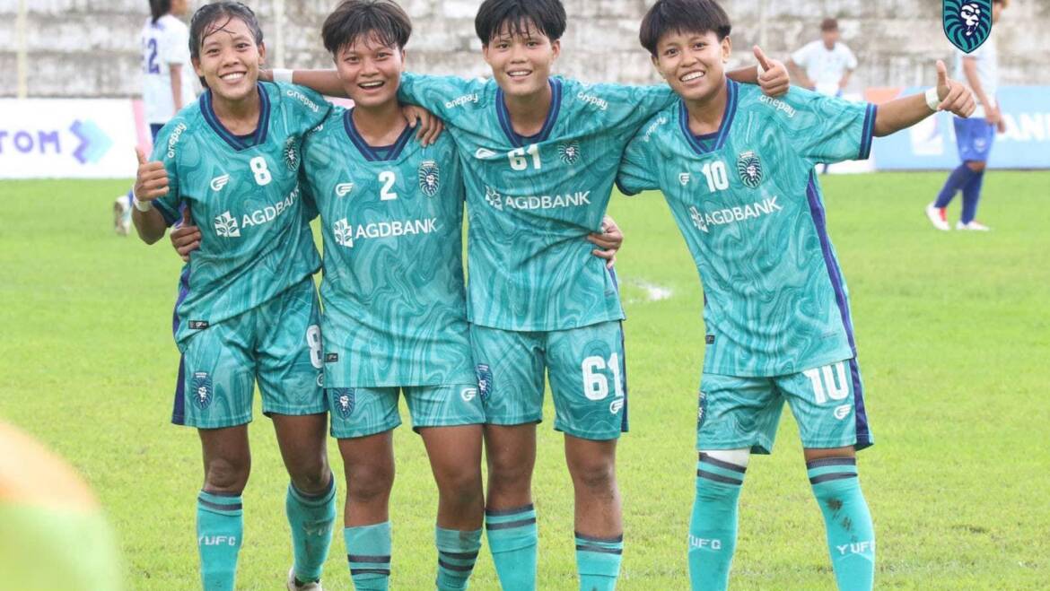 Yangon United women and Ayeyawady women played out a 1-1 draw today at Padonmar Stadium.