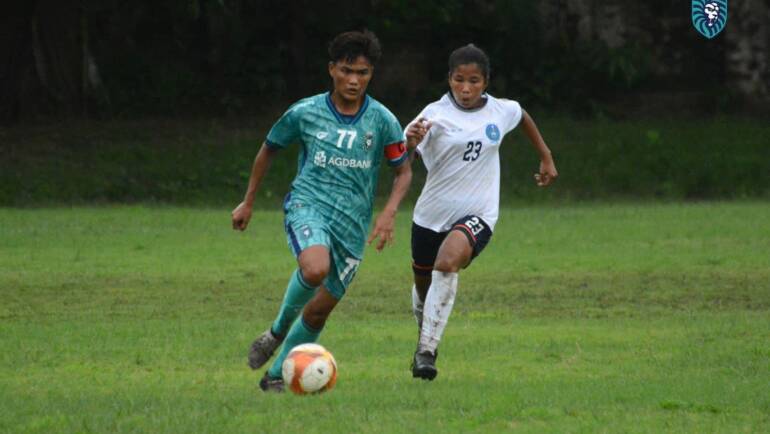 ISPE women’s team secured a commanding 5-0 victory over Yangon United women’s team today at Sa Lin stadium.