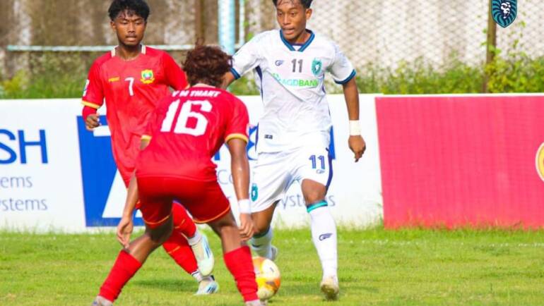 Yangon United (U-20) lost 2-1 to Shan United (U-20) this evening at Salin Stadium.